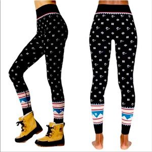 Sweaty Betty base layer bottoms in Betty Jacquard